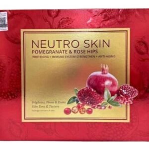 A box of Neutro Skin Pomegranate and Rose Hips Whitening Injection vials