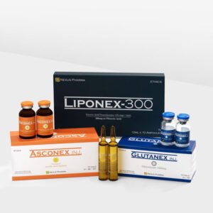 A box of the Whitening Injection Package with its price of 55000 PKR