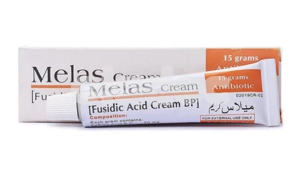 A tube of Melas Cream for hyperpigmentation