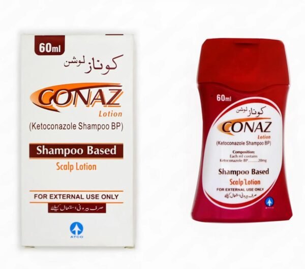 A bottle of Conaz Lotion