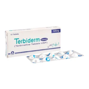 A box of Terbiderm 125mg Tablets